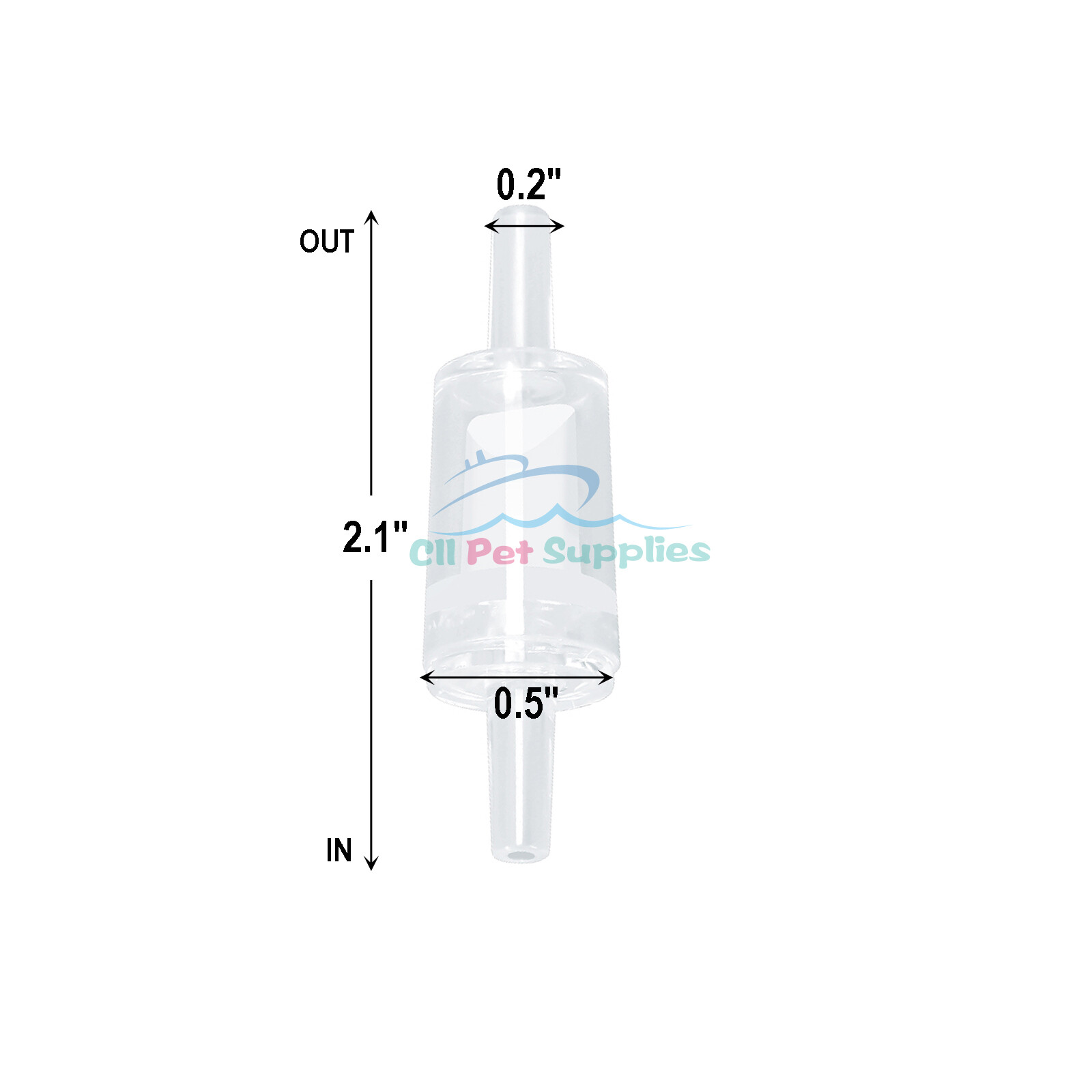 Aquarium Check Valve 10pcs One Way Non Return Valves white