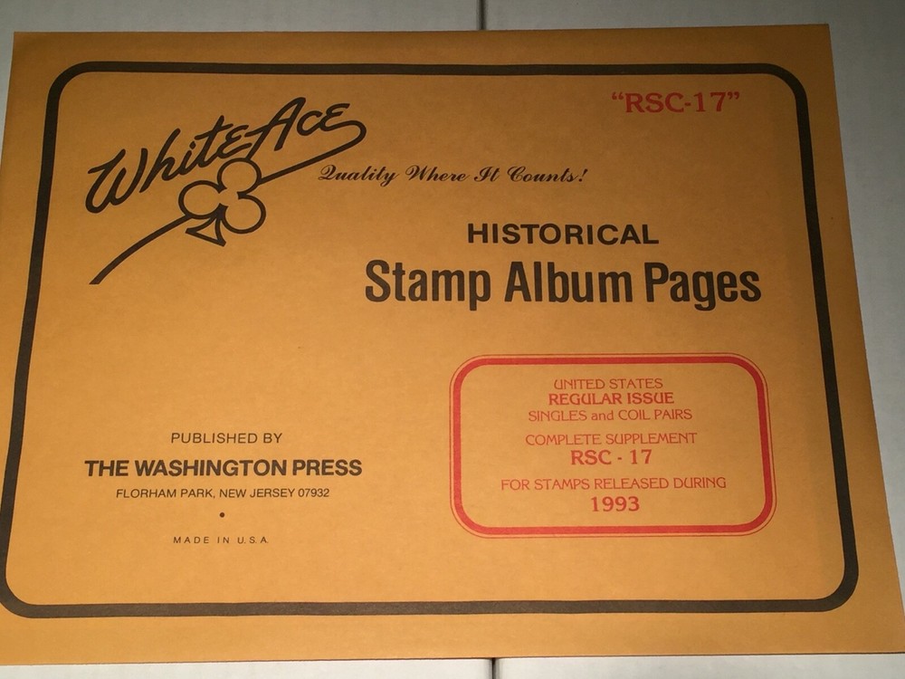New Package White Ace Pages Regular Issues Complete 1993 RSC-17