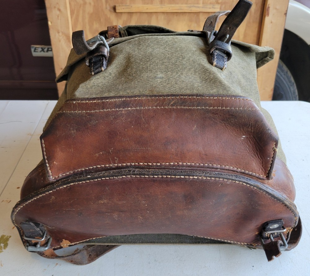 Swiss Army Mountain Pack Backpack Rucksack Canvas Salt & Pepper