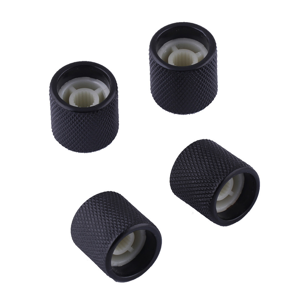 Guitar Speed Control Knobs Volume Tone Knobs for Fender Tele or Bass 4pcs Black