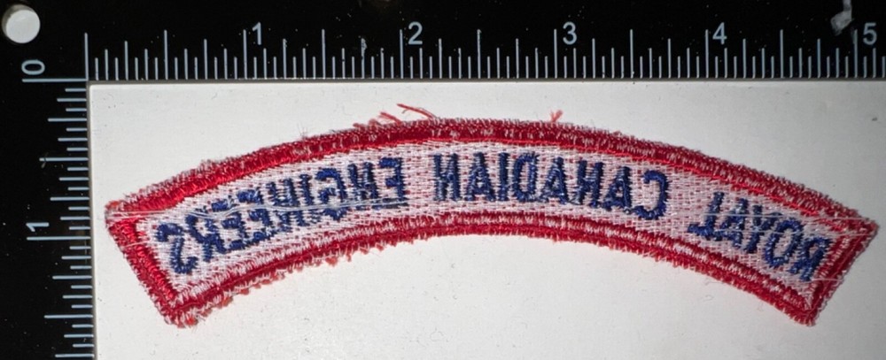 WWII Canada Canadian Army Royal Engineers Patch Title Sign Flash