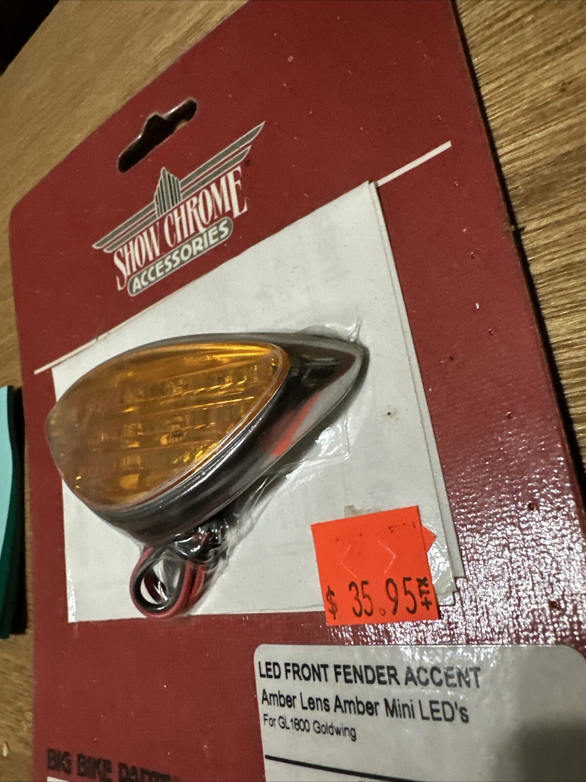 Honda GL1800 LED Amber Front Fender Accent light Show Chrome Goldwing 52-651