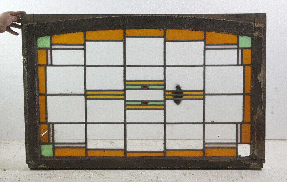 Frank Lloyd Wright Style Stained Glass Window