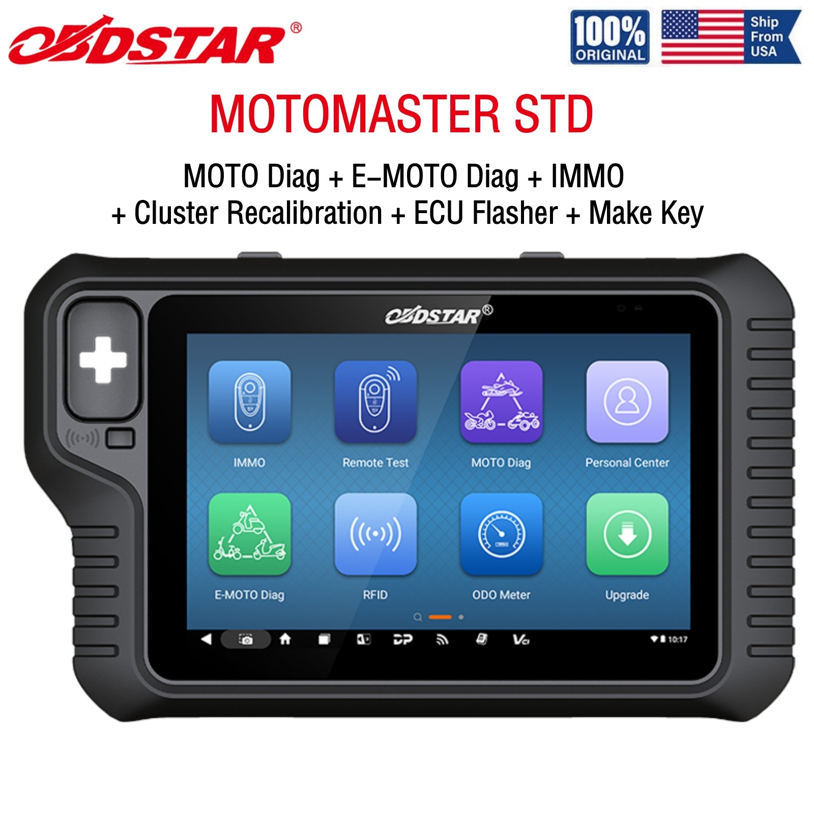 OBDSTAR MOTOMASTER Motorcycle Diagnosis Tool Code Scanner  Upgrade of MS80