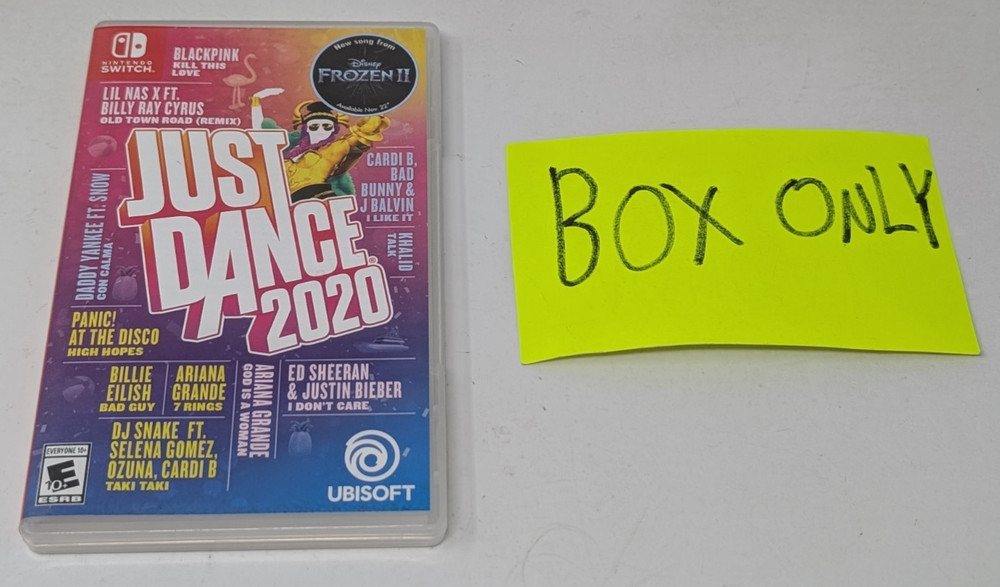 CASE ONLY Just Dance 2020 Nintendo Switch CASE/BOX ONLY
