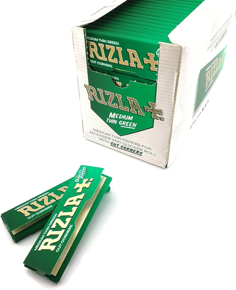 Green Cigarette Rolling Papers 100 Booklets