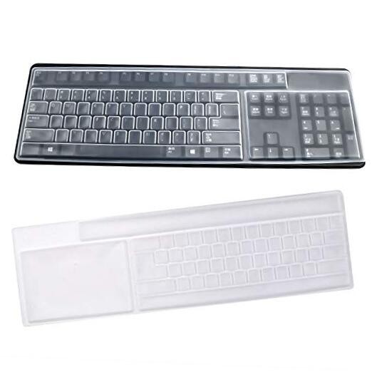 2 Pack Clear Desktop Computer Keyboard Protection Skin Protector Cover for PC