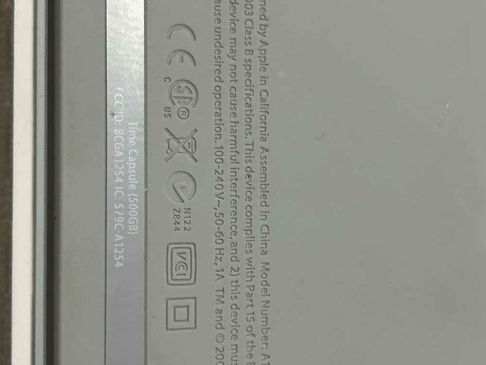 Apple Time Capsule WiFi Router A1254 First Generation -