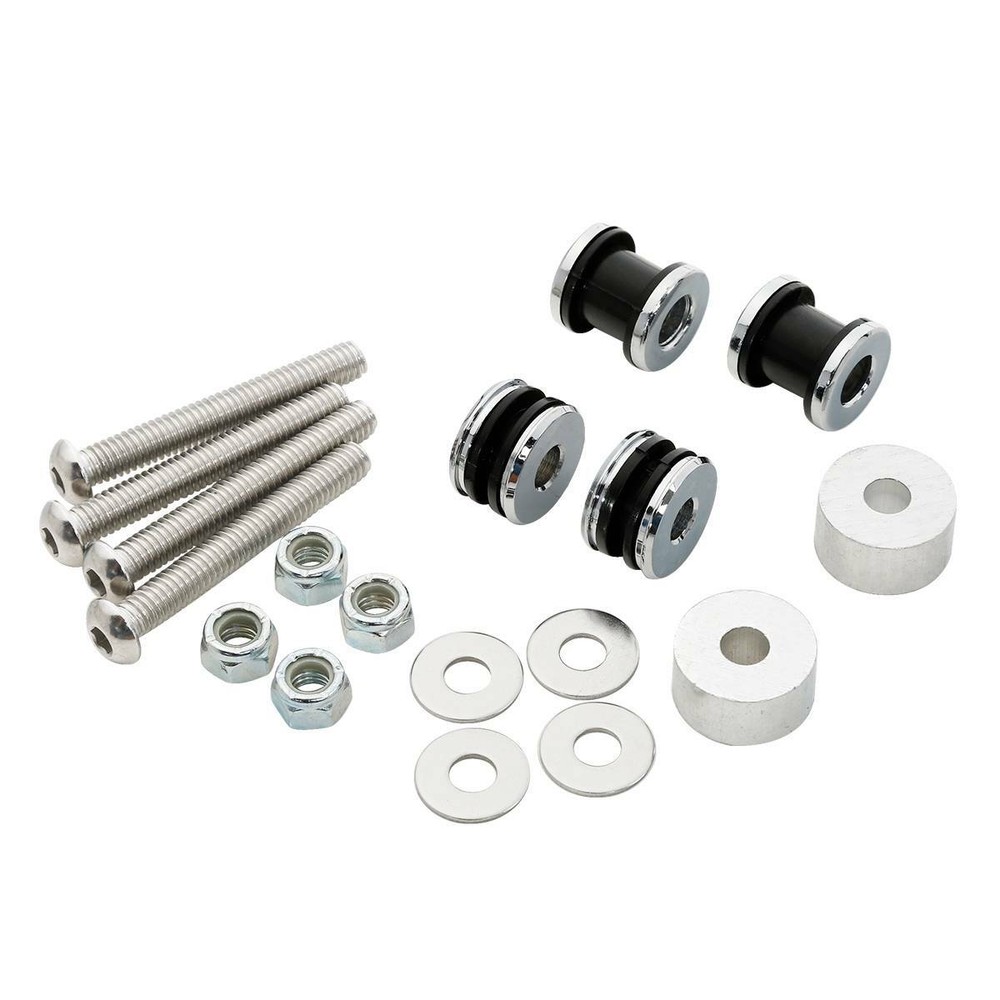 Screw Mount Kit Removable Docking Hardware Set For Harley Sissy Bar Rack