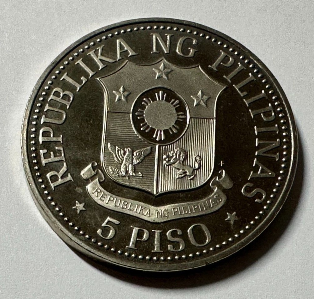 1976 PHILIPPINES 5 PISO PROOF COIN