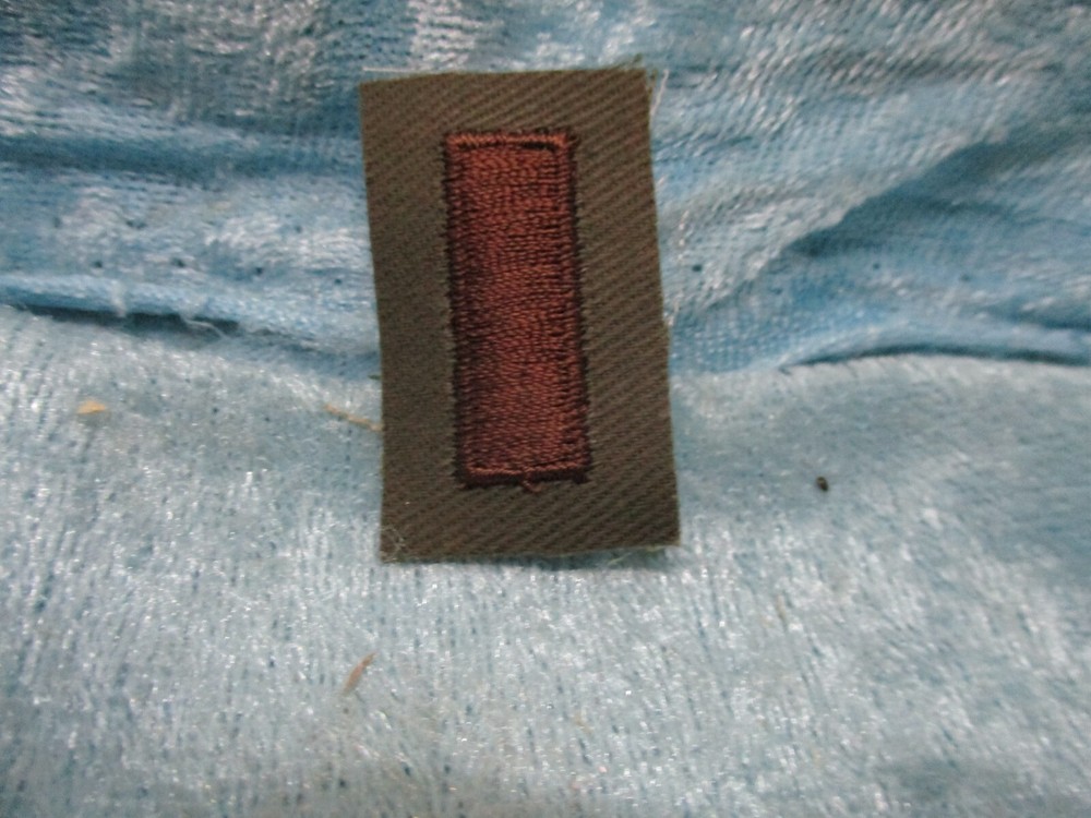 2nd Lieutenant Bar Military Patch