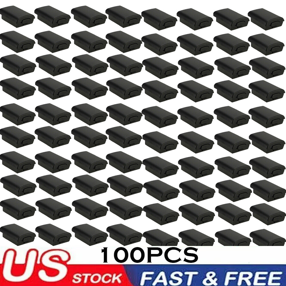 100PCS AA Battery Back Cover Case Shell Pack For Xbox 360 Wireless Controller