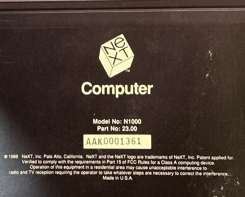 Very Early Next Cube Brochure