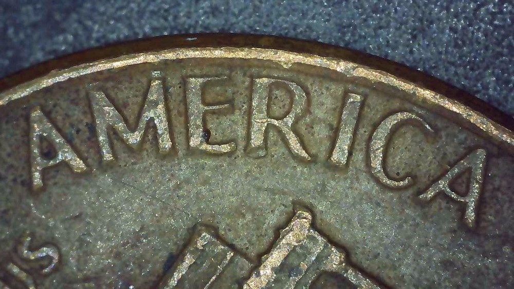 1978 D Lincoln Penny error filled mintmark