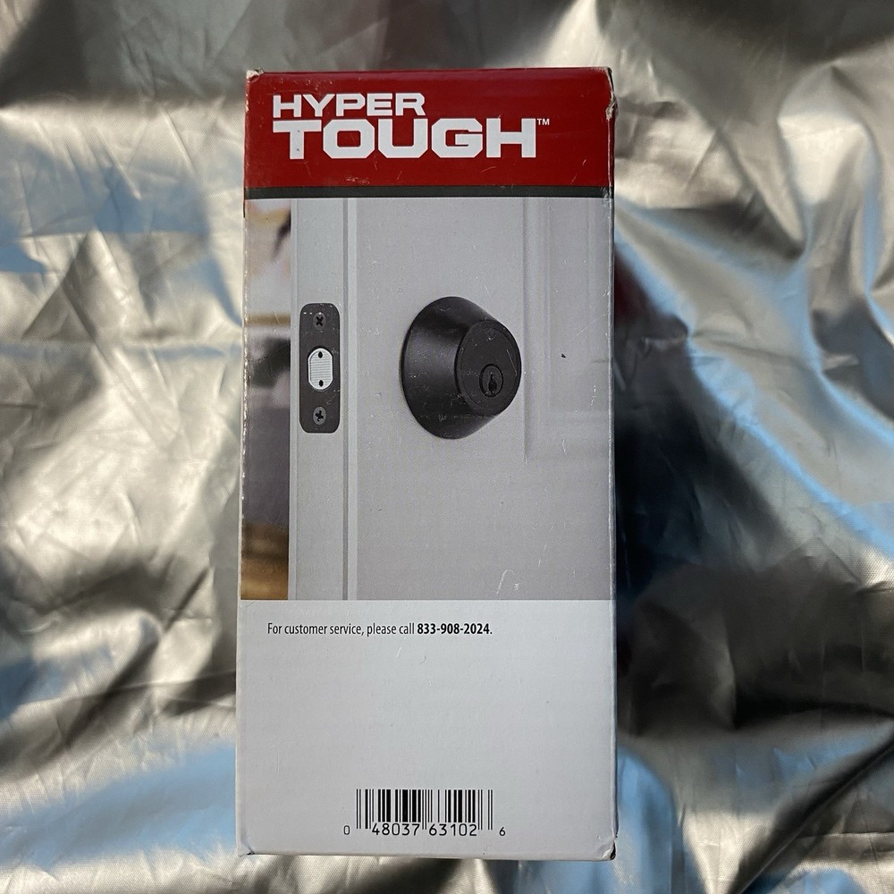 NIB Hyper Tough Keyed Entry Deadbolt Dead Bolt Lock Matte Black
