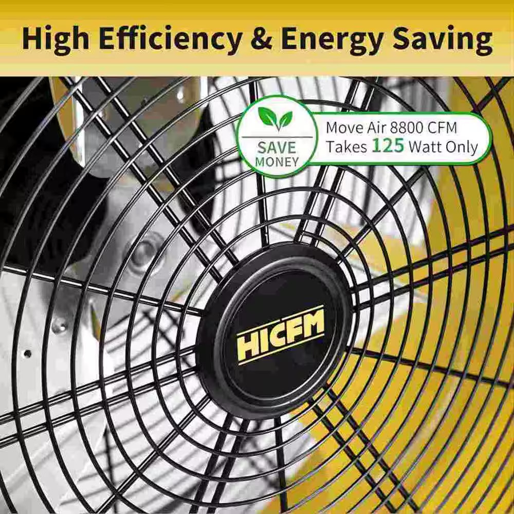 8800 CFM 24 In. BLDC Drive Drum Fan with High Efficiency EC Motor, Variable Spee