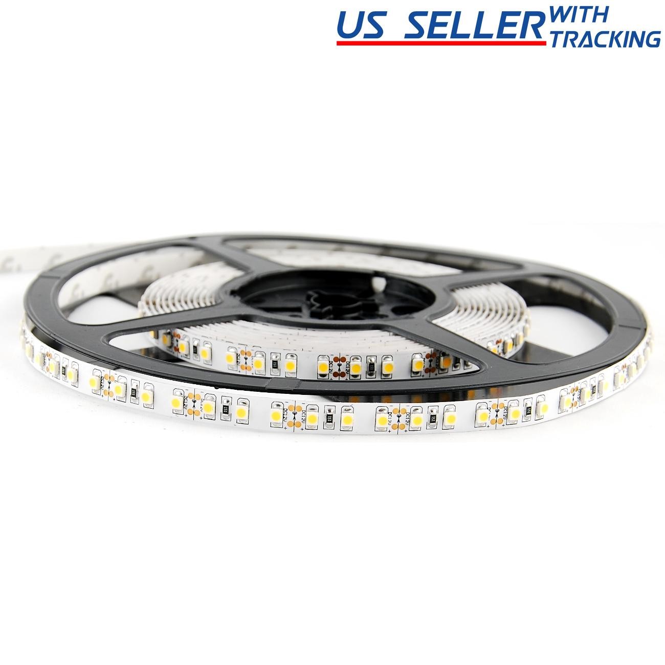 Flexible 600 LED Strip Light Super Bright Double Density SMD 2835 5M / 16 Feet