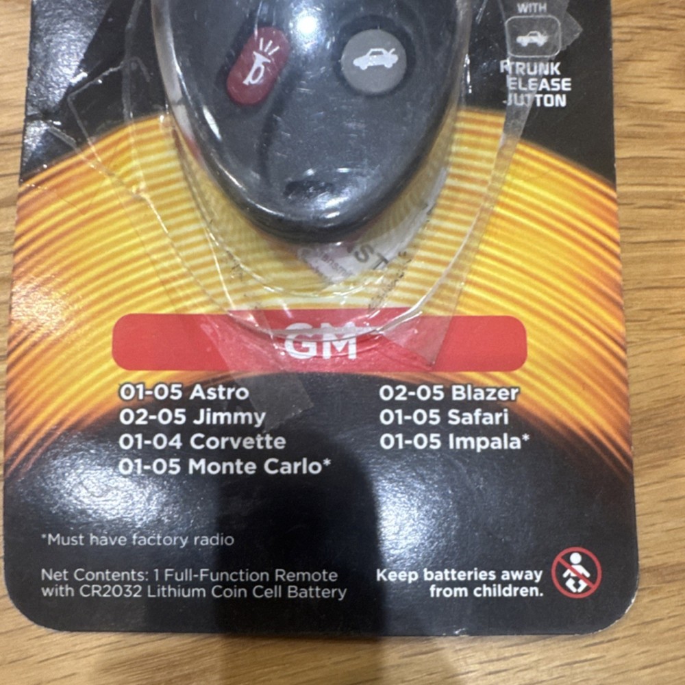 Duracell Full function remote GM 030D Do-It-Yourself Programming