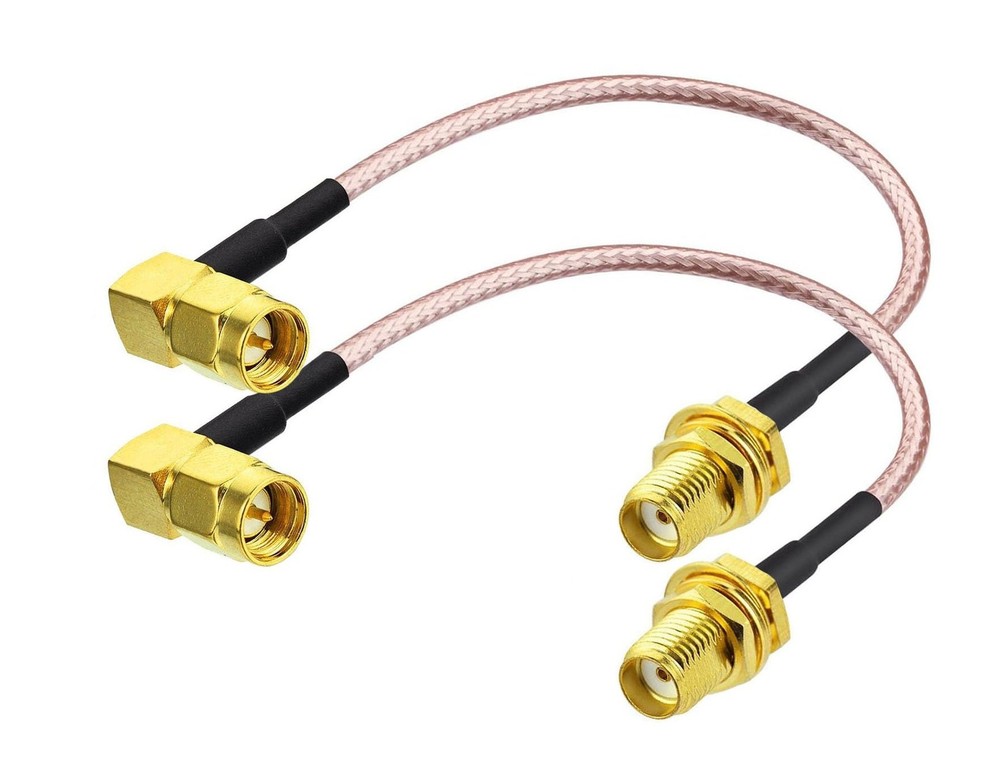 DHT Electronics 2-Pack RF coaxial Coax Assembly FPV Antenna Extension Cable S...
