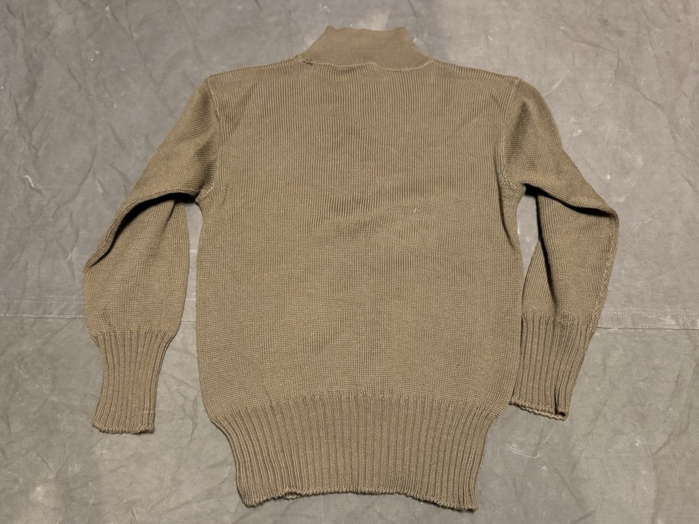 WW2 US Army 5 Button High Neck Sweater Original Size Small