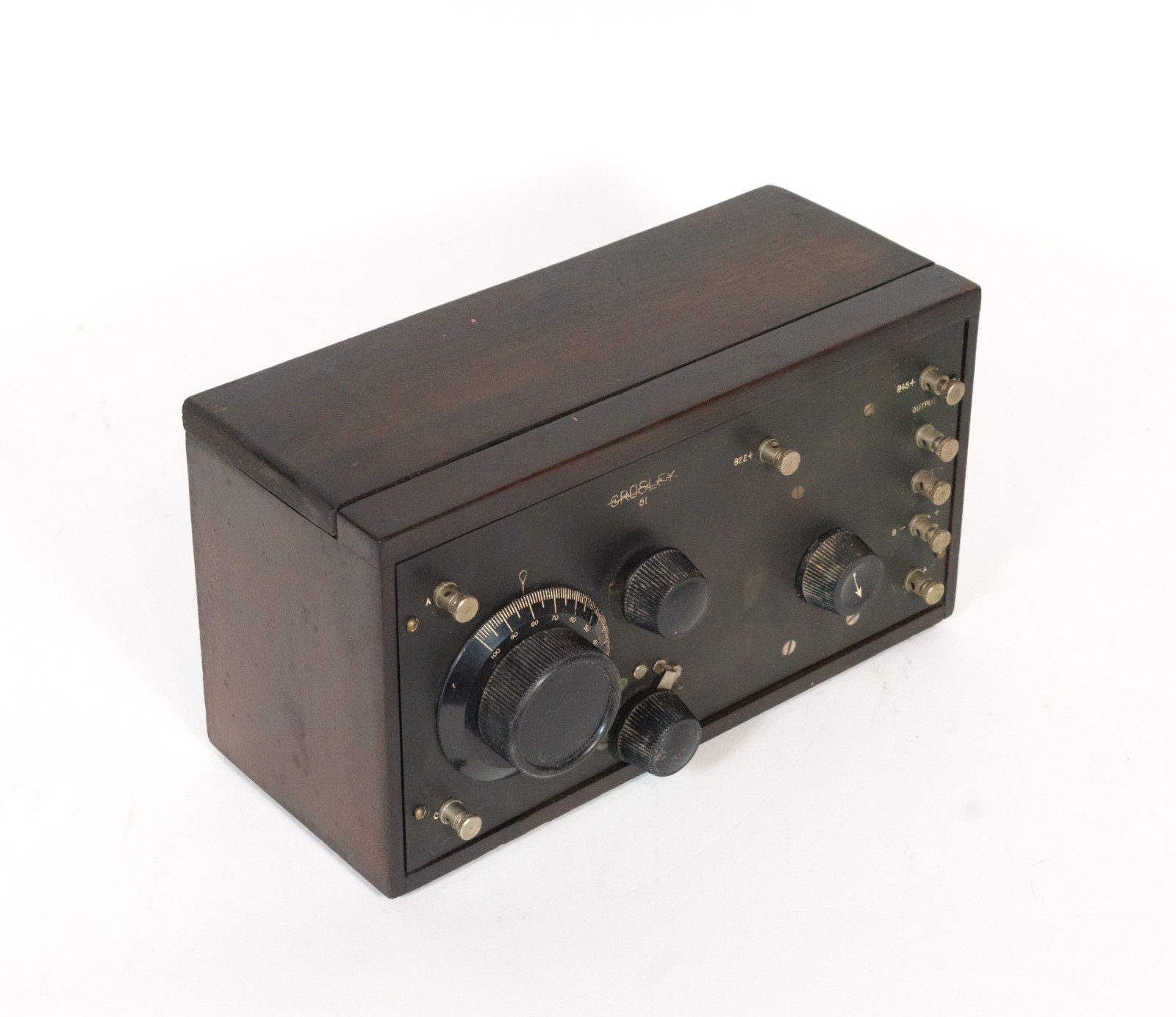 1924 Crosley 51 Regenerative Battery Radio w/Good Globe 01A Tubes * Nice * Works