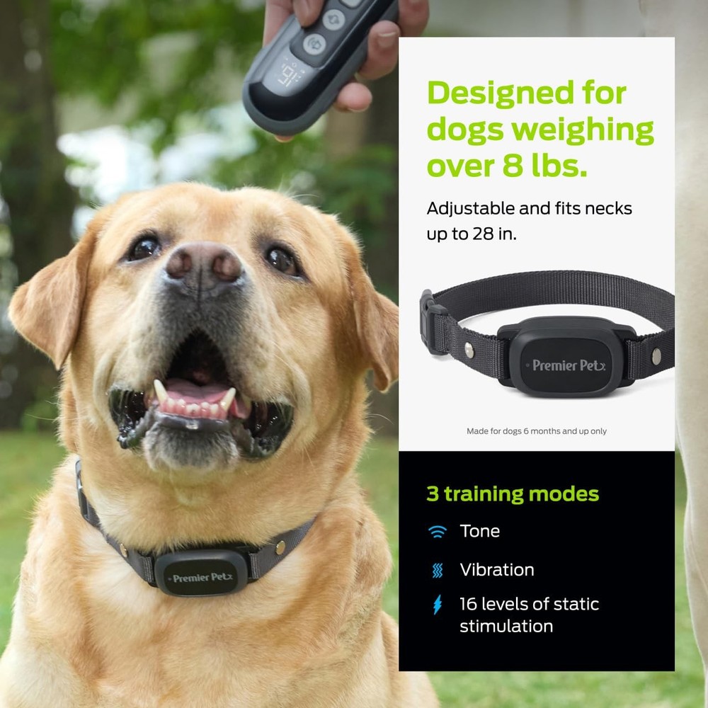 Dog Shock Collar - Safe Behavior Training - 1000ft Long Range Training Shock ...