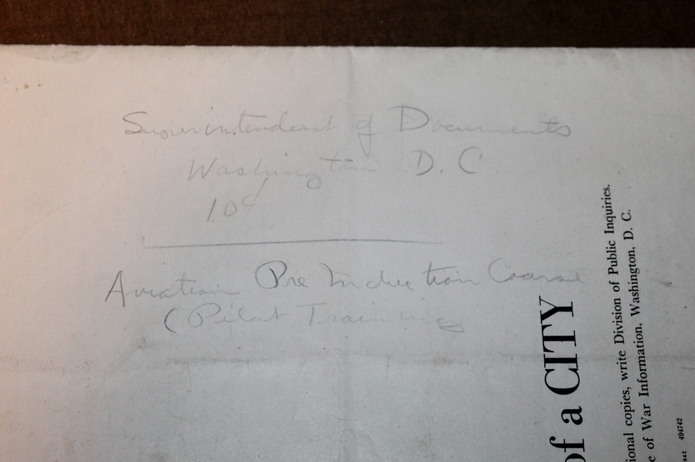 Original WW2 U.S. War Department Printed "Tale of a City" Booklet, 1942 d.