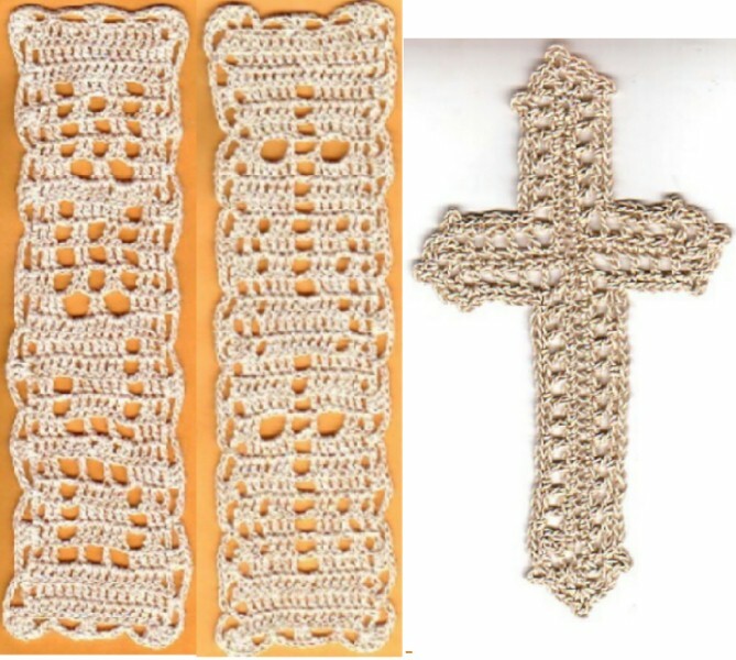Set of 3 Crocheted Religious Theme Bookmark Patterns Instructions Only