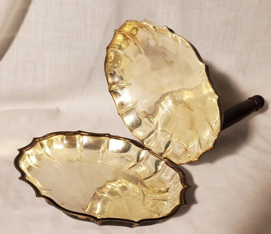 Antique Silent Butler Silver Plated Crumb Catcher