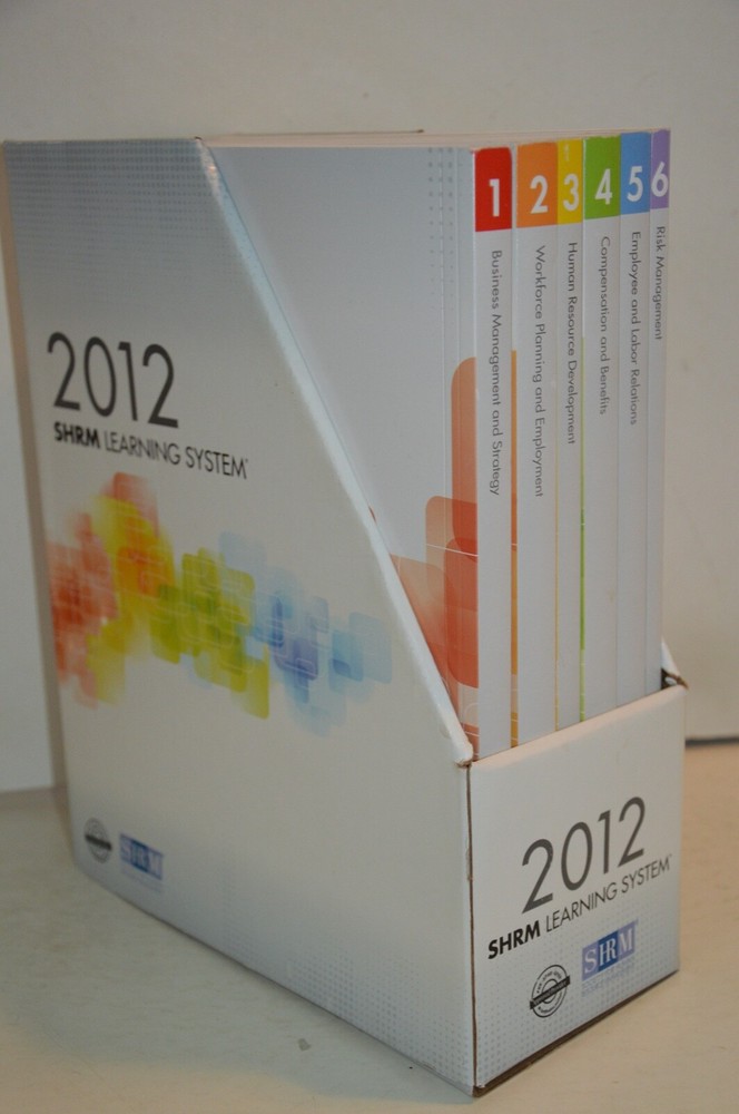 2012 SHRM Learning System 6 Books with Slipcase ~ Never Used ~ EXCELLENT