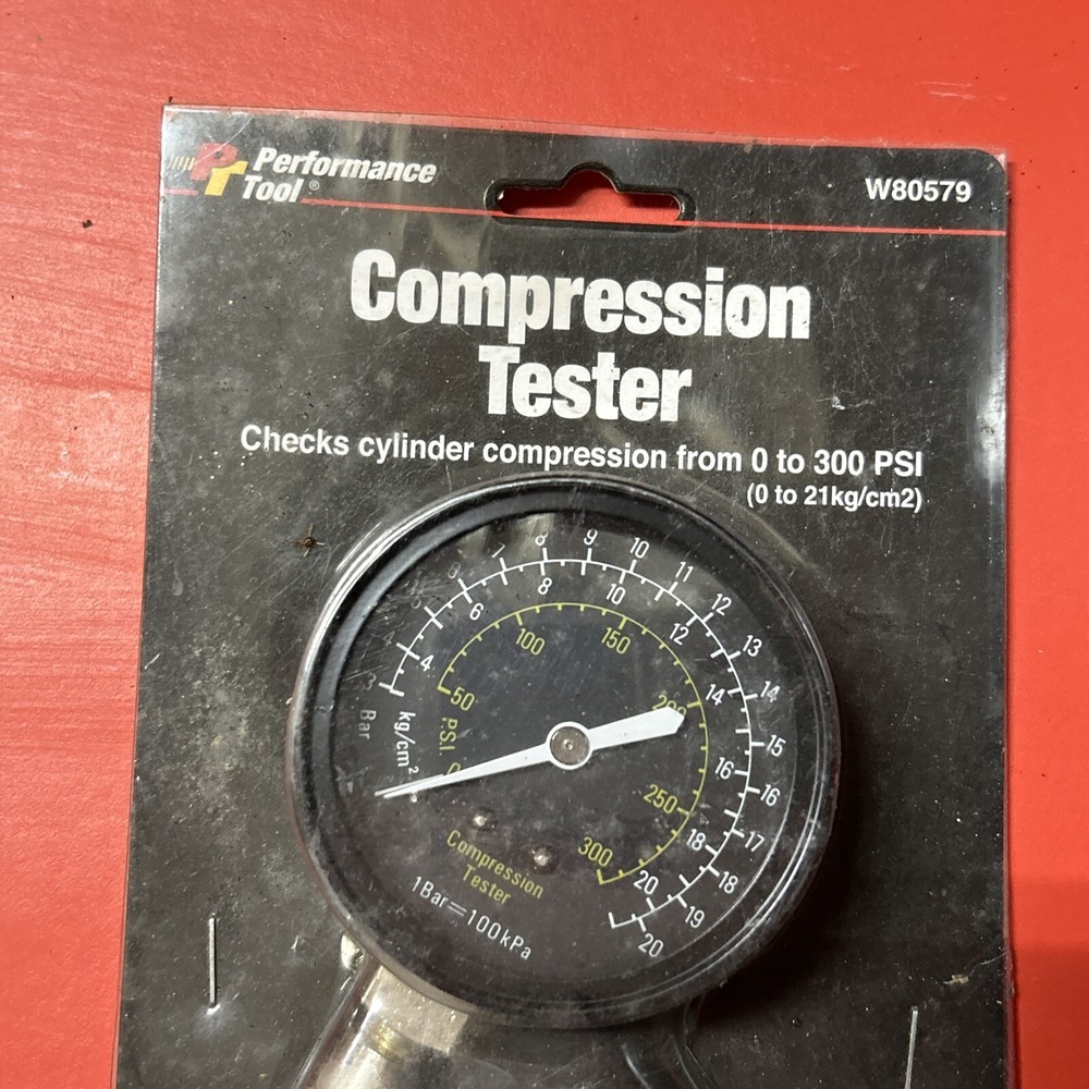 Performance Tool W80579 Flex Drive Compression Tester 0-300 PSI