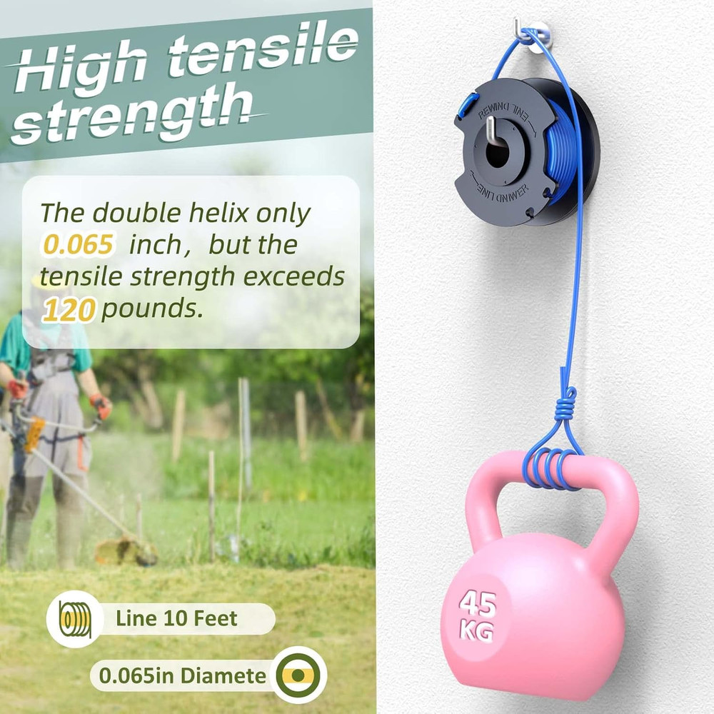 11 Pack Weed Wacker String Replacement Compatible with Ryobi One+ String Trimmer