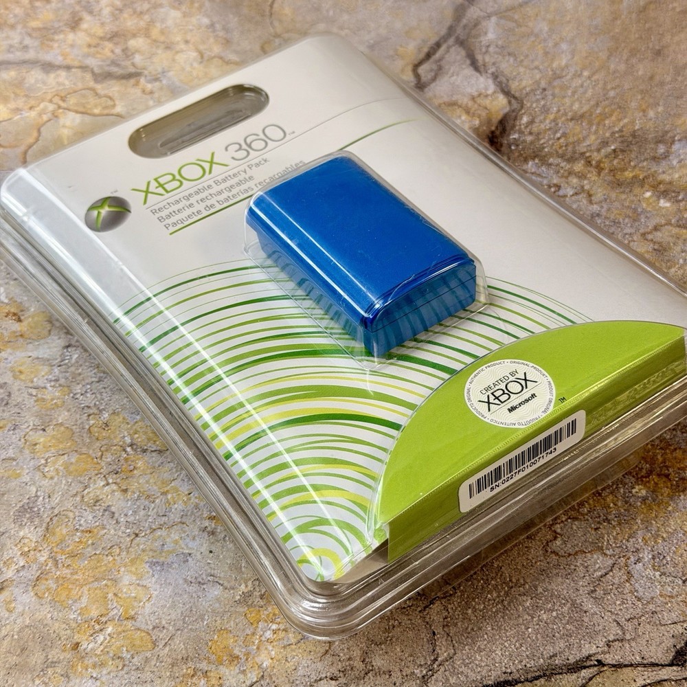 Blue Rechargeable Battery Pack Xbox 360 Controller - Microsoft Xbox 360 **NEW**