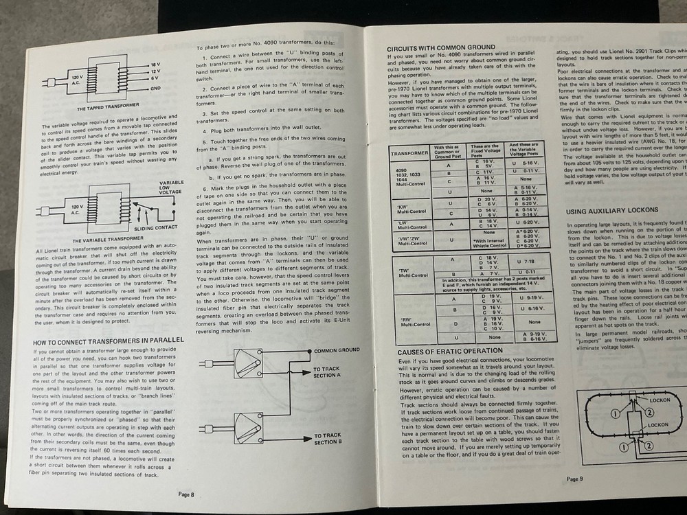 1975 LIONEL TRAIN AND ACCESSORY MANUAL