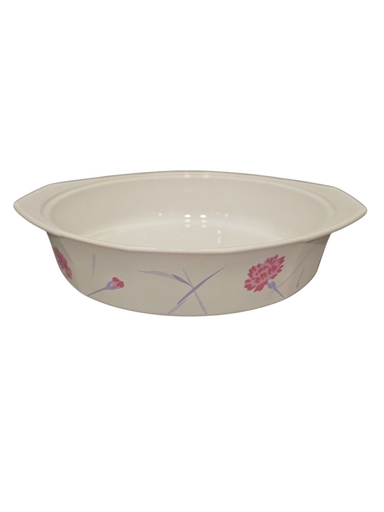 Studio Nova Pink Carnations 12" Oval Baker Bake n' Serve