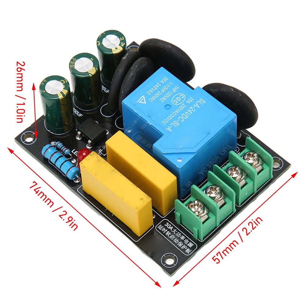 30A 6600W Soft Start Protection Module For Class A Amplifier Module AC 100V‑250V