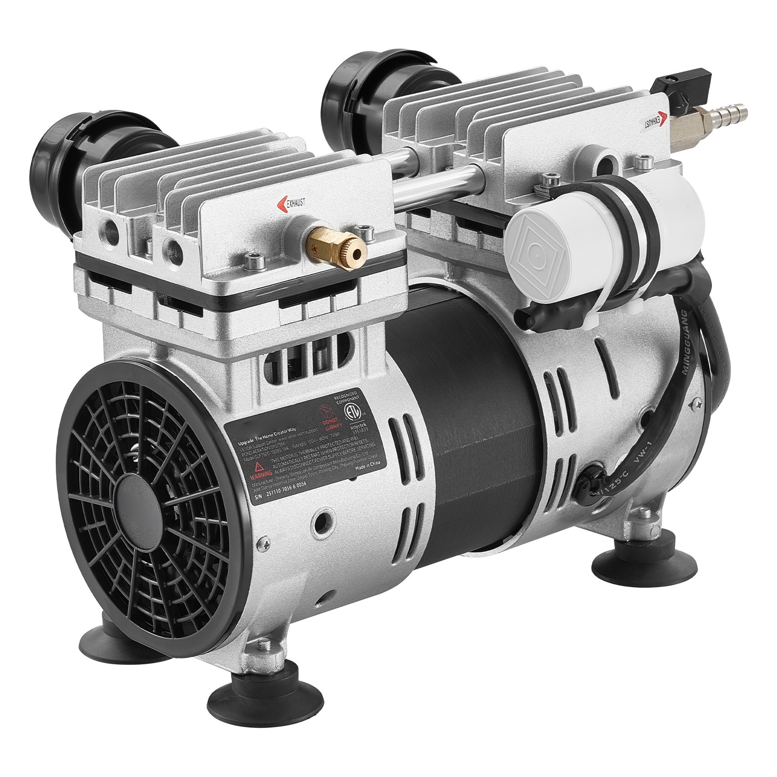 Uimoso Pond Aerator for Lakes up to 3 Acres, 6.7CFM, 1 HP Air Compressor, 745W