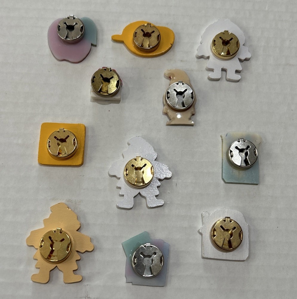 11 Button Covers Bright Colored Education & Teacher Theme Designs