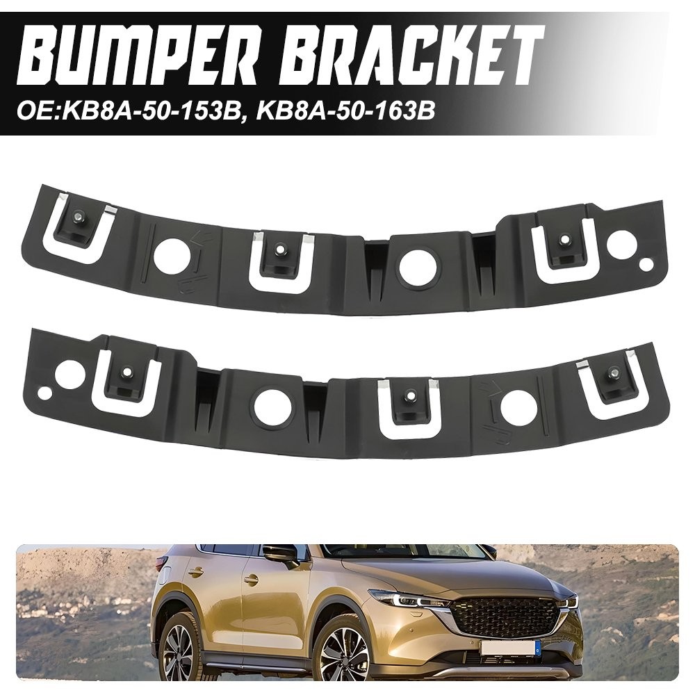 2Pcs Front Left & Right Bumper Bracket Support Mount For Mazda CX-5 2017 18-2021