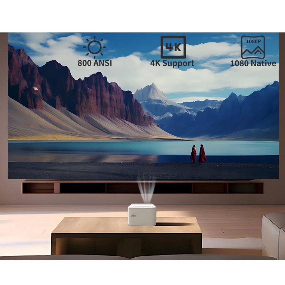 Hasatek 800 ANSI Bluetooth Projector, New