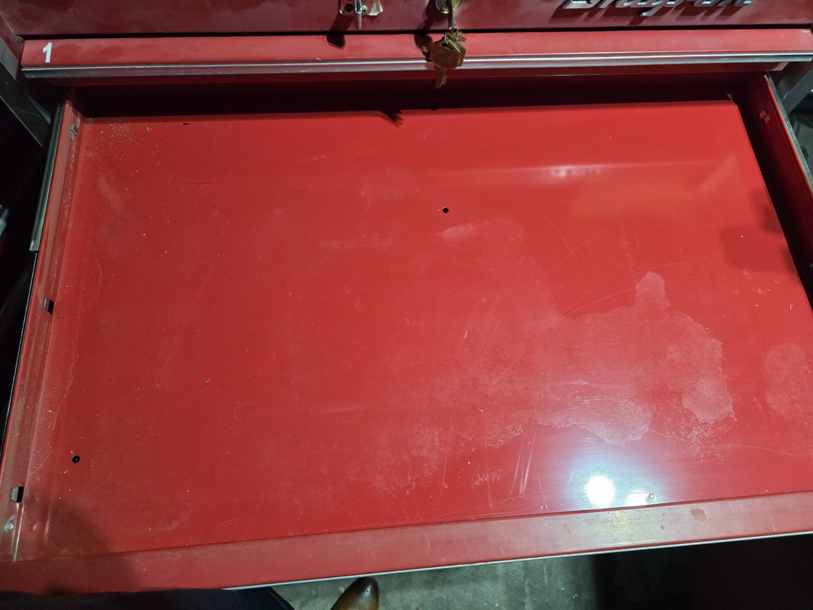 Snap-on Kr657 Tool Chest, Red With Original Lock & Key Good Shape