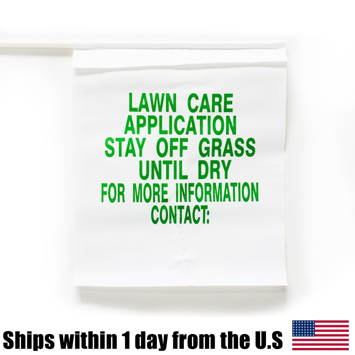 Lawn Care Application Fertilizer Flag Marker Stay Off Grass Marking Flags 100 Pk