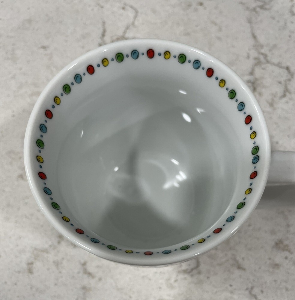 GRINCH Dinnerware 12oz Coffee Mug Christmas Tree Dr. Seuss Max Dot Dots NEW