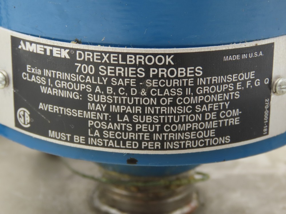 Drexelbrook 700-207-1 Sensing Element Level Switch Control Unit XP Haz Loc