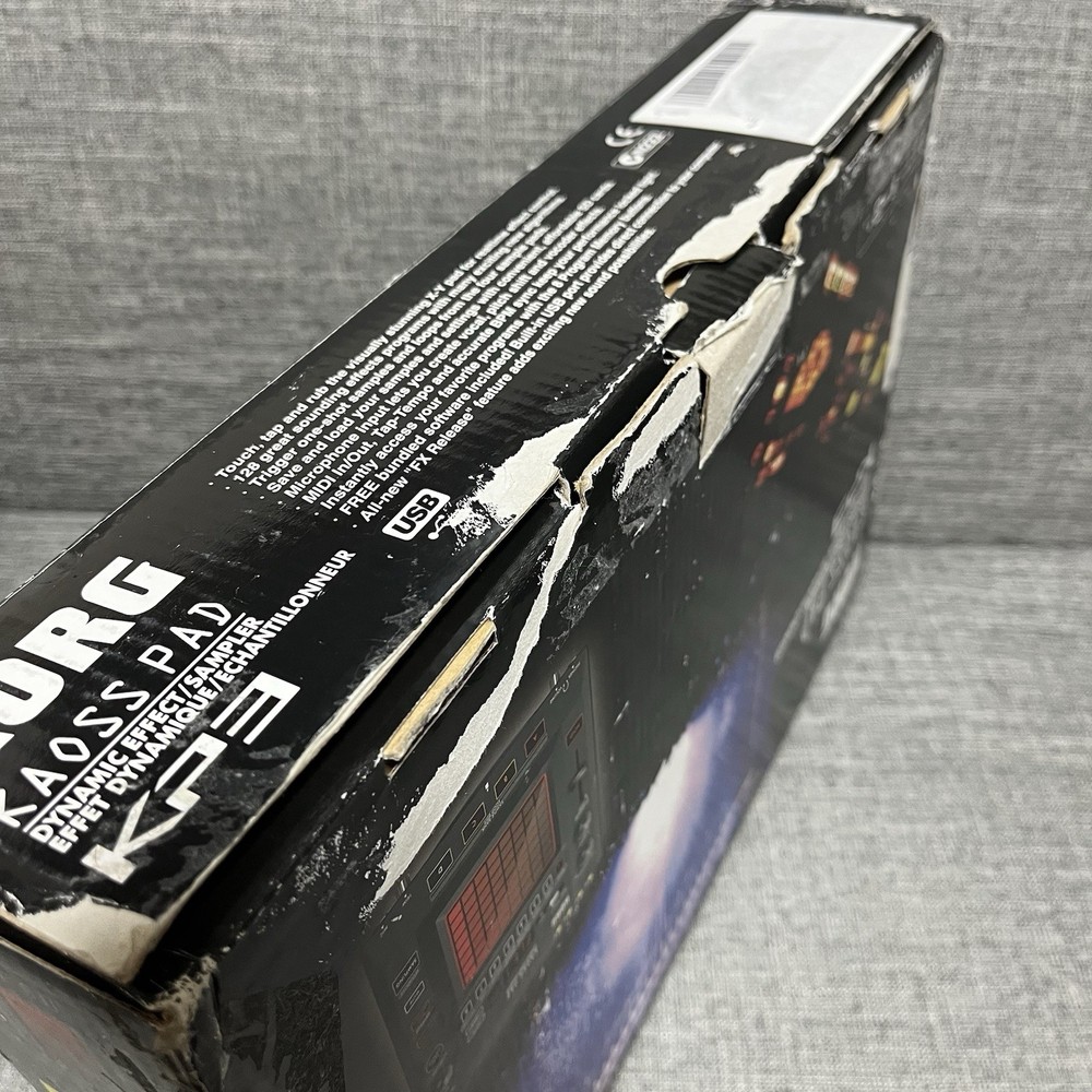 [AS IS] KORG KAOSS PAD KP3 Dynamic Effect Sampler sequencer with adapter box