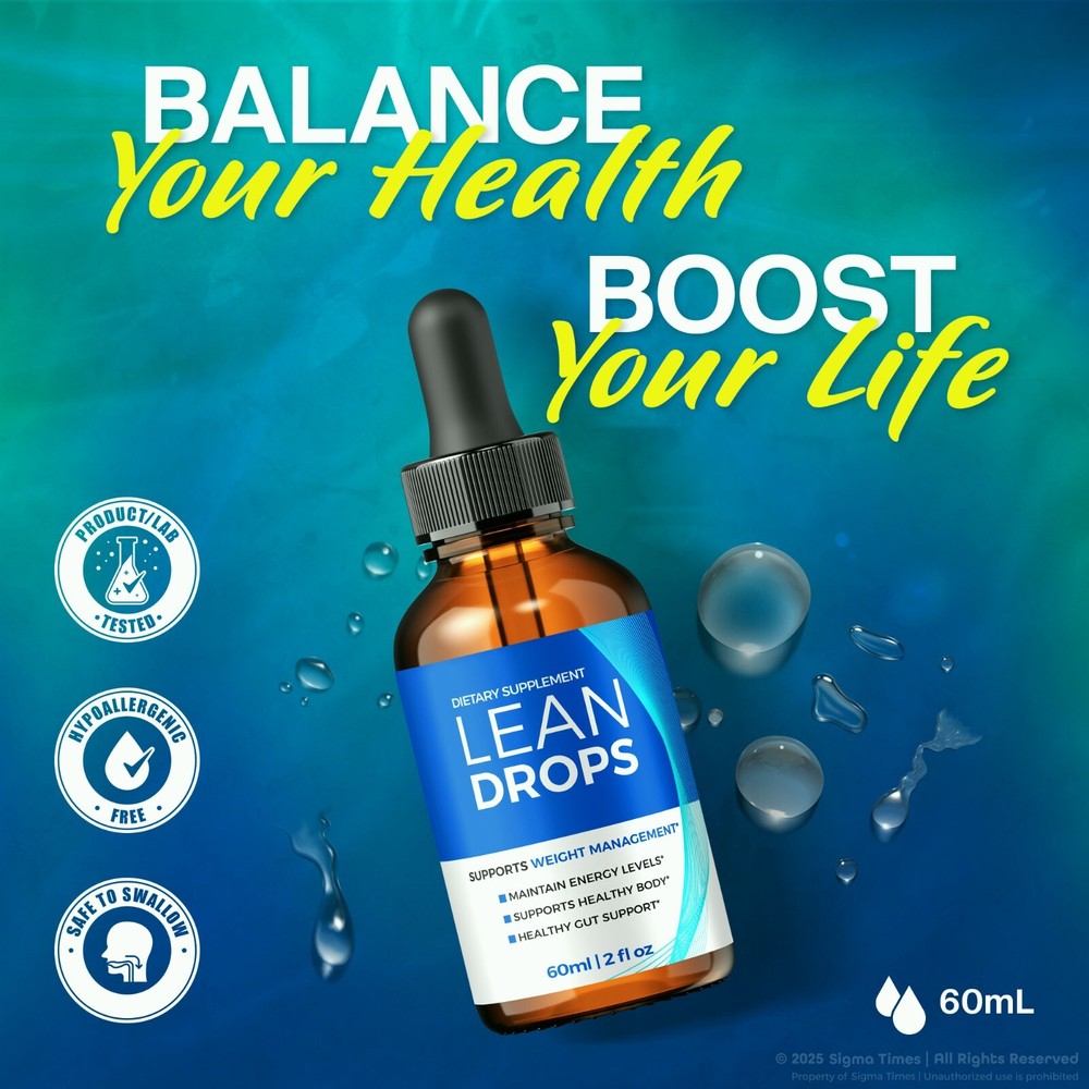 (5 Pack) Lean Drops for Weight Loss, Advanced LeanDrops Fat-Burning Formula