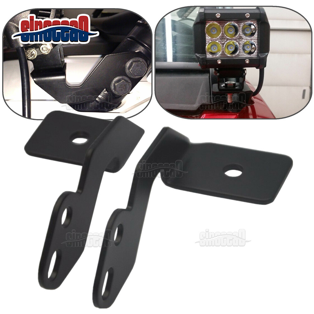 2PCS Side Cage A-Pillar Fog Light Pod Mount Brackets For Polaris RZR XP 1000 900