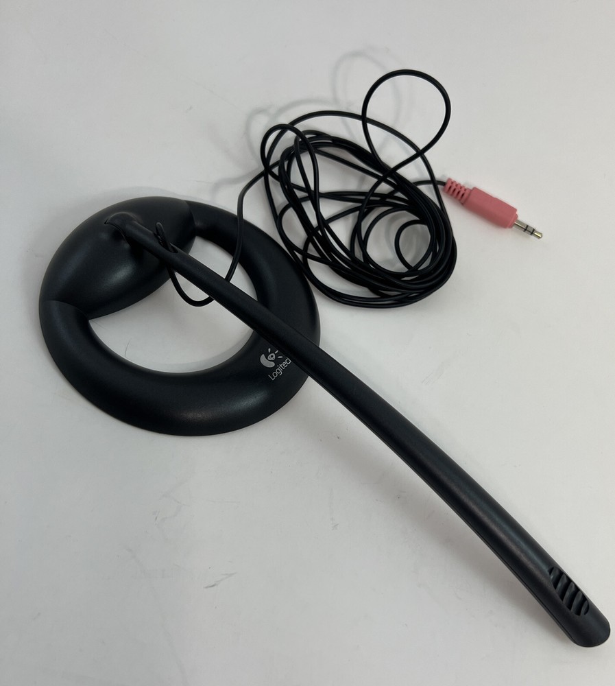 Logitech Grey Multi Media Conversational Computer Microphone w/ 3.5mm Jack