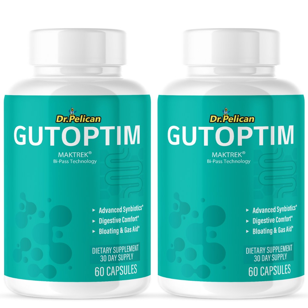 Gutoptim- Digestive Support- 2 Bottles- 120 Capsules
