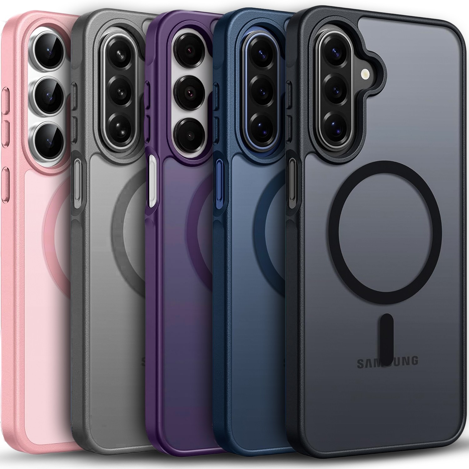 For Samsung Galaxy A16 5G Case Phone Cover Frost Rugged Mag Safe+ Tempered Glass